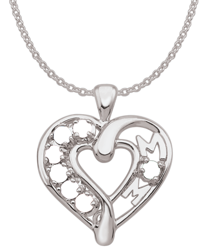 Zales mom hot sale heart necklace