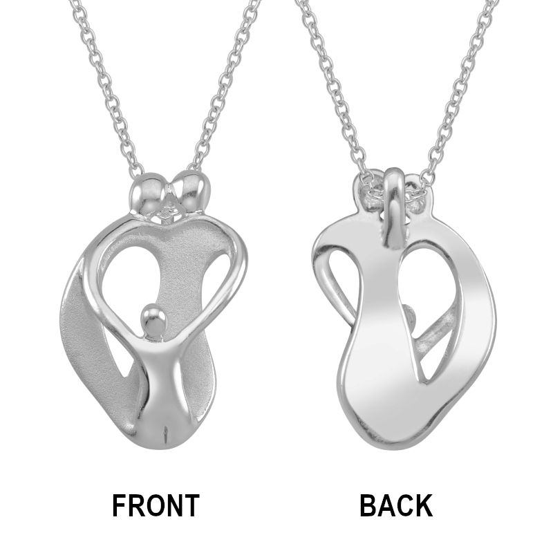 Engravable Parents and Child Family Pendant 1 4 Children and 1 Line Zales